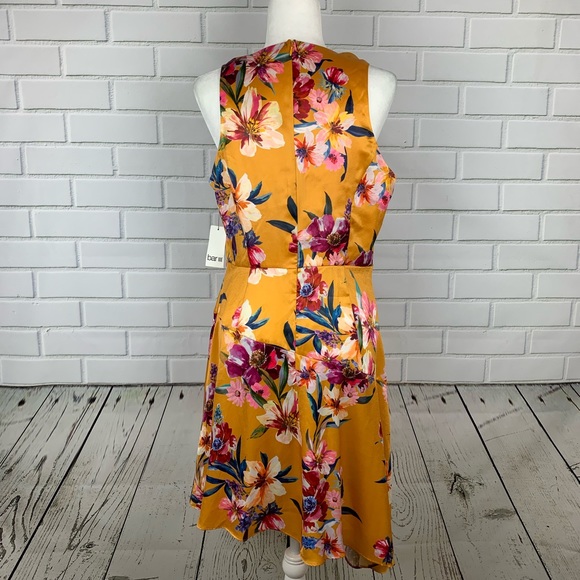 🔥BAR III🔥SLEEVELESS HAWAIIAN FLORAL PRINT ASYMMETRICAL DRESS SIZE 12 NWT - Picture 5 of 5